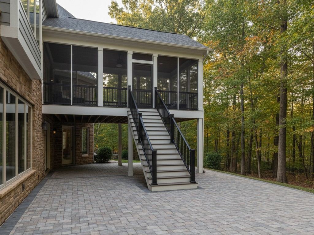 Two levels, one screened porch